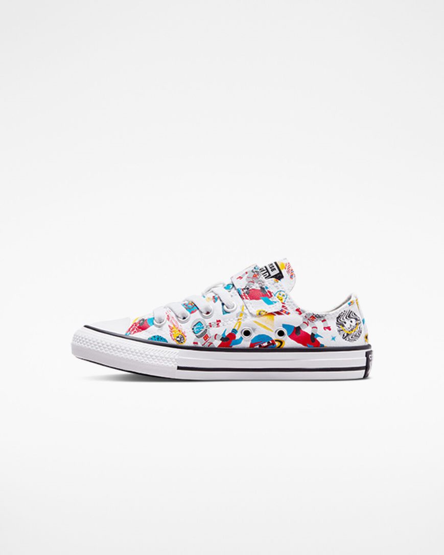 Zapatillas Bajas Converse Chuck Taylor All Star Easy-On Space Cruiser Niño Blancas Rojas | PE 8L0WP5